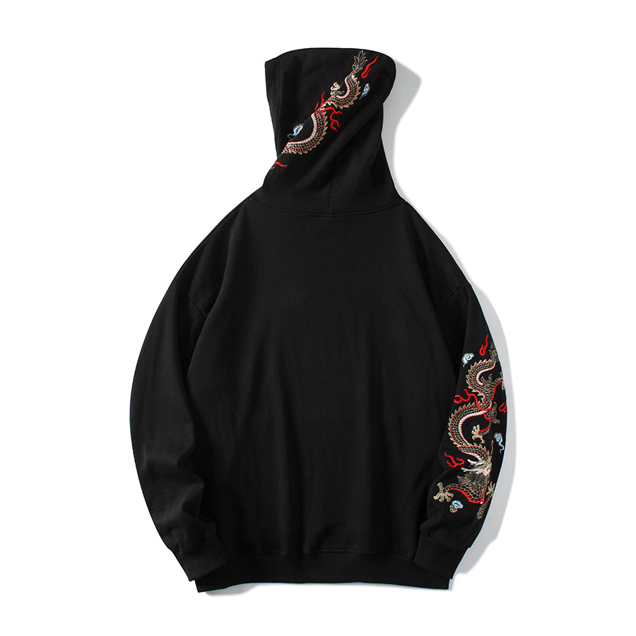 KH9190 Dragon Embroidery Hoodie - Concordia Style Boutique
