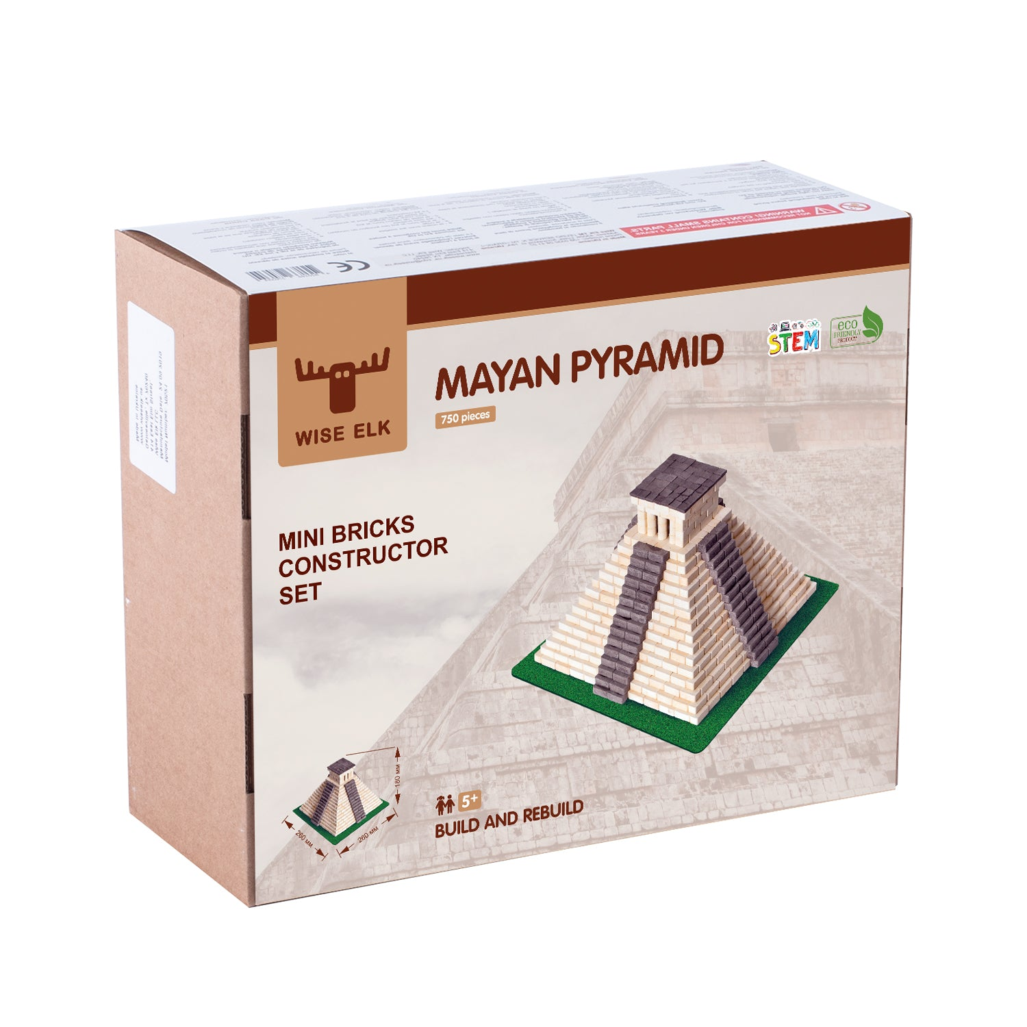 Mini Bricks Construction Set - Mayan Pyramid - Premium Mini Bricks Construction Set from Concordia Style Boutique - Just $41.76! Shop now at Concordia Style Boutique