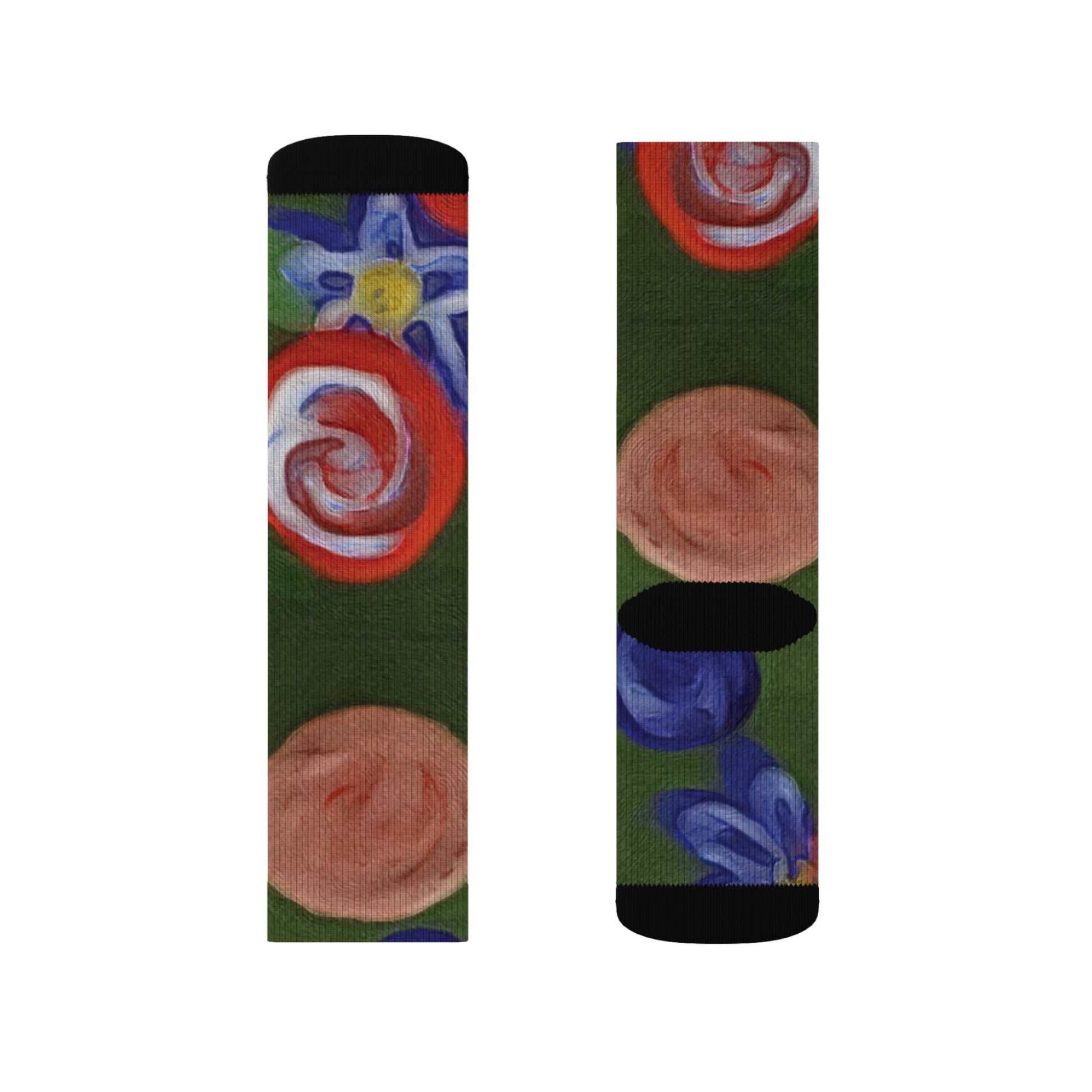 Sublimation Socks - "Blobs" - Premium socks from Concordia Style Boutique - Just $16.10! Shop now at Concordia Style Boutique