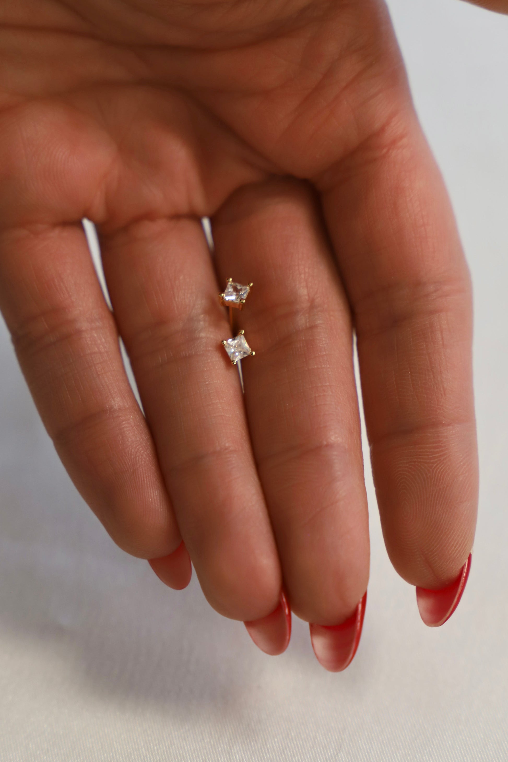 SQUARE CZ STUD - Concordia Style Boutique