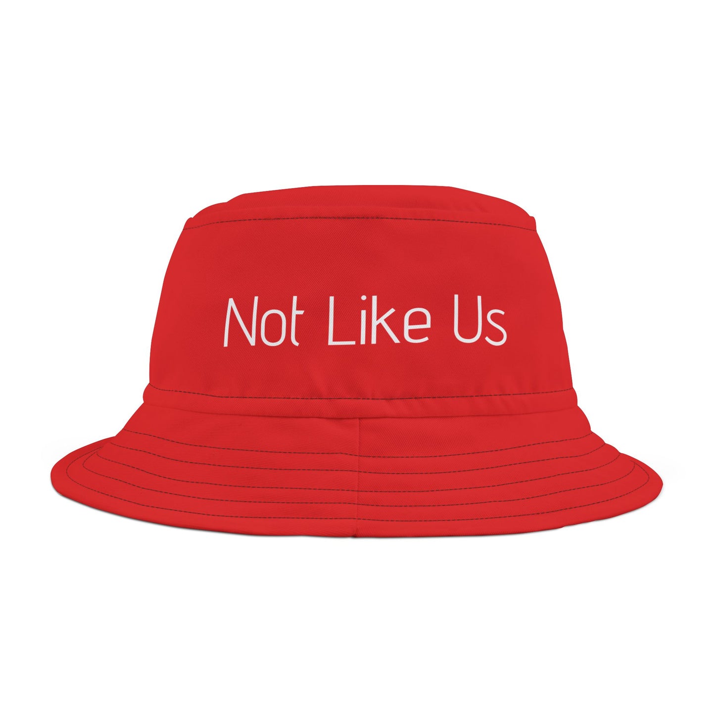 "They Not Like Us" - Bucket Hat (Red) - Premium Hats from Concordia Style Boutique - Just $27.84! Shop now at Concordia Style Boutique