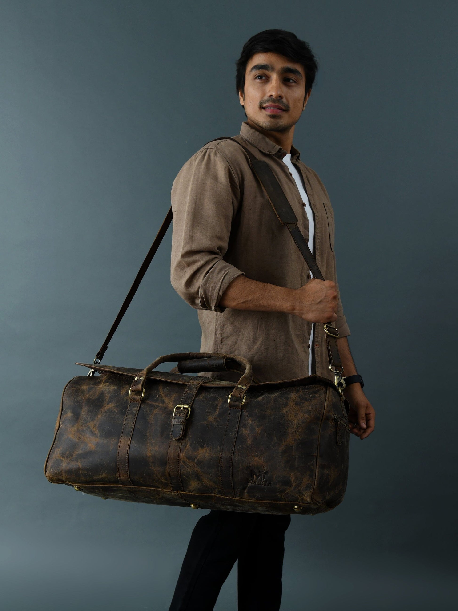 The Bolton Flap Duffel- Dark Brown - Concordia Style Boutique