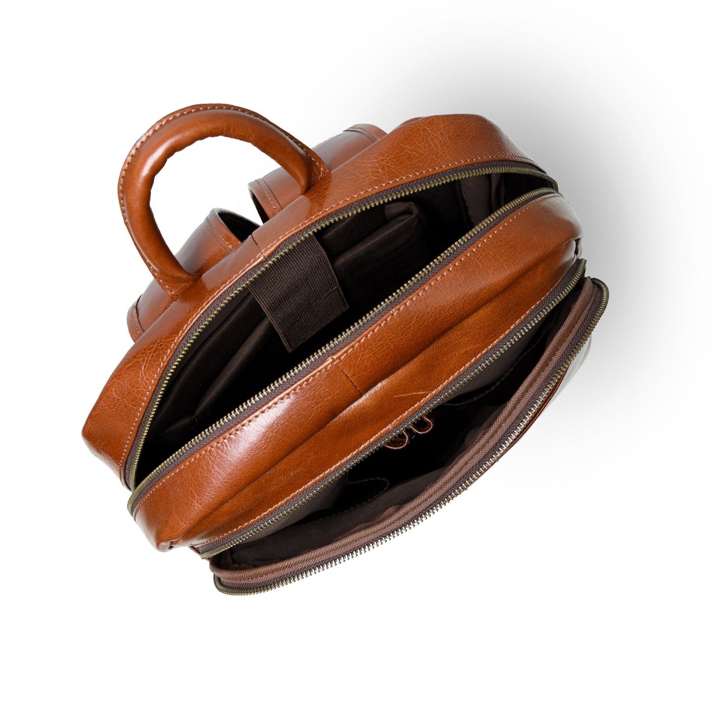 Luxury Italian Leather Backpack, Tan - Concordia Style Boutique
