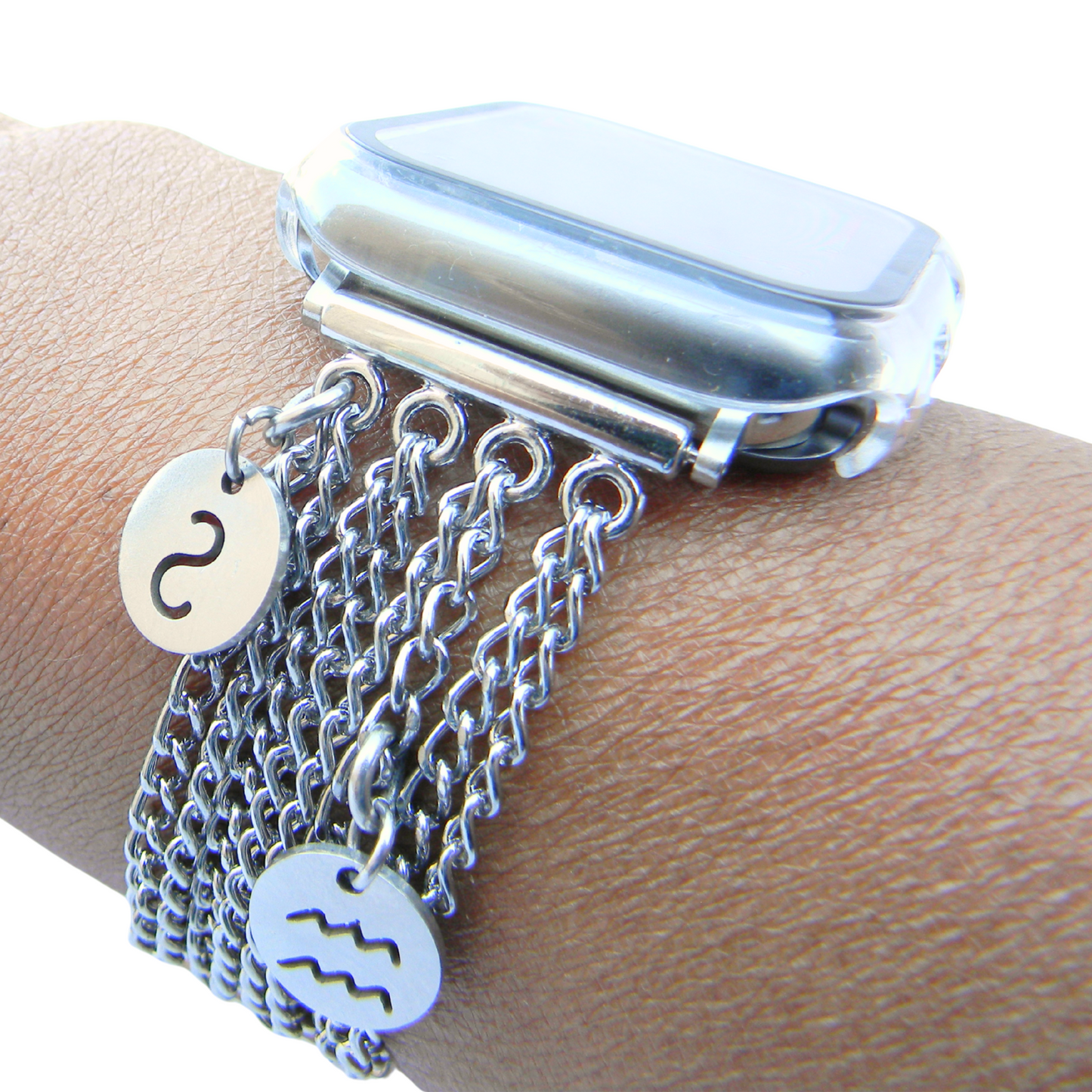 Stainless Steel - Chain Bracelet Band - Watchband for Apple