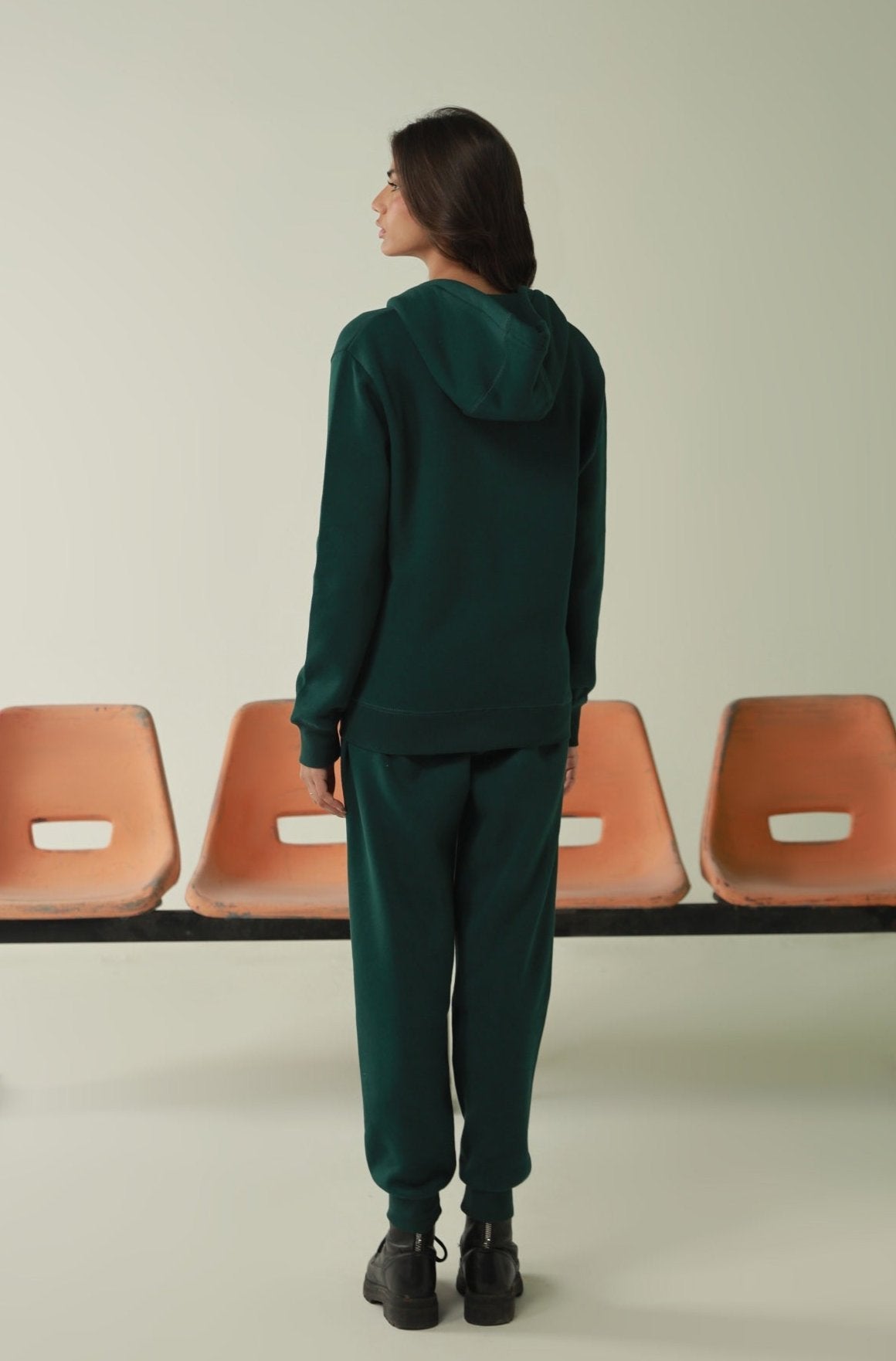 Zipper Hoodie - Ever Green - Concordia Style Boutique