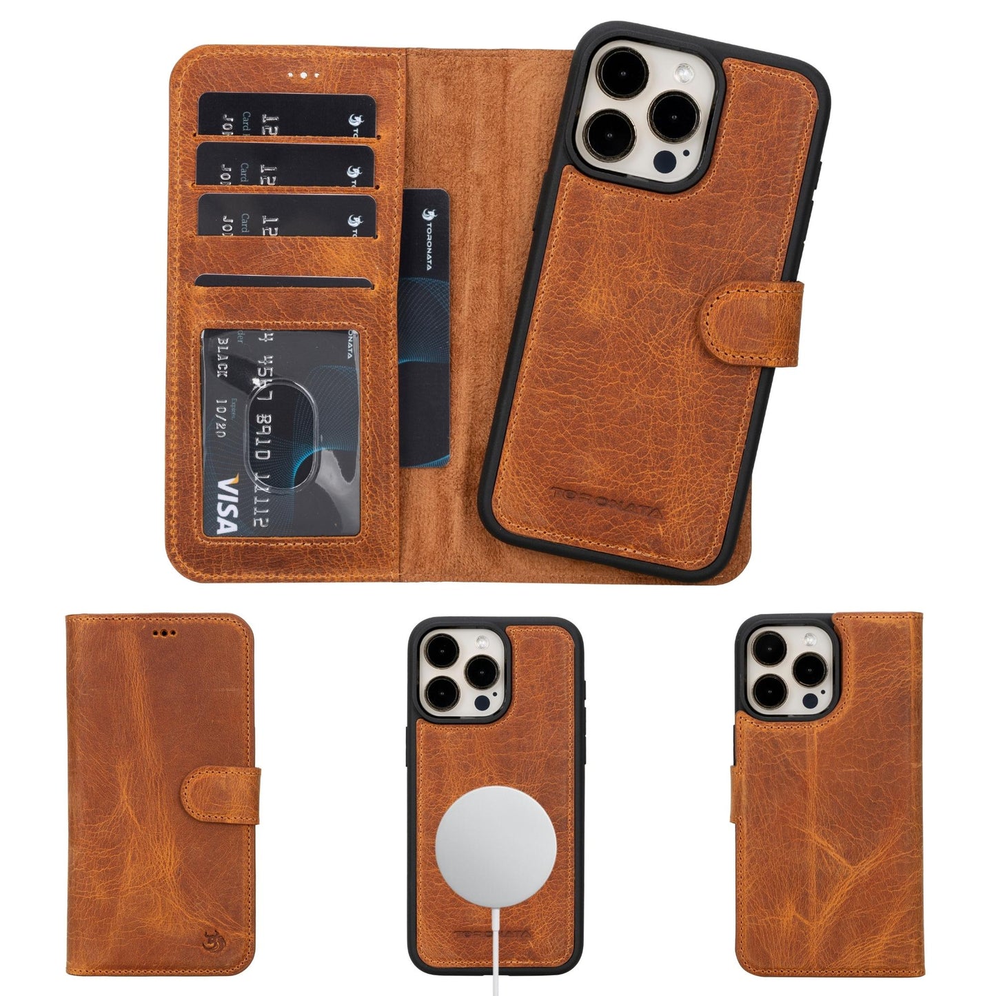 Casper iPhone 14 Series Detachable Leather Wallet Case - Concordia Style Boutique