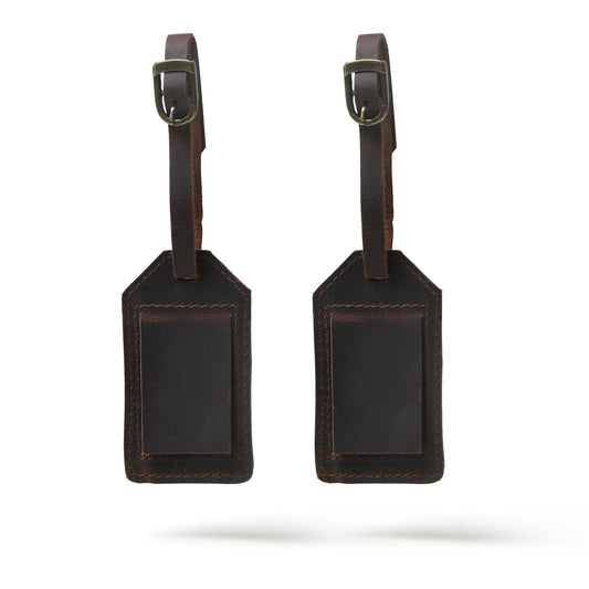 Leather Luggage Tag Set - Concordia Style Boutique