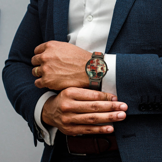 Wooden Strap Quartz Watch - Square Dance - Premium Wooden Strap Quartz Watch from Concordia Style Boutique - Just $45.50! Shop now at Concordia Style Boutique