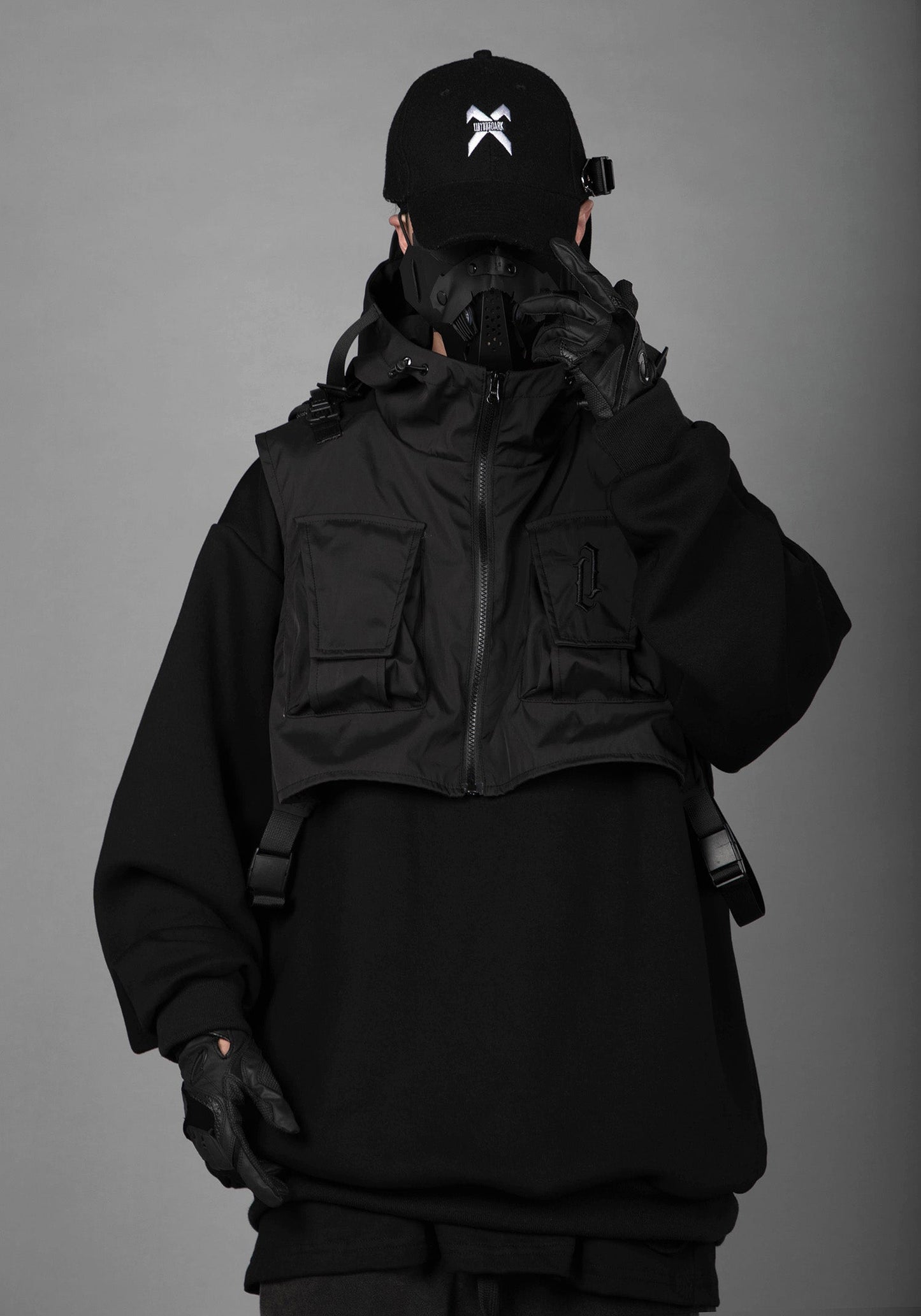 HiH34 Black Tech Guard Hoodie - Concordia Style Boutique