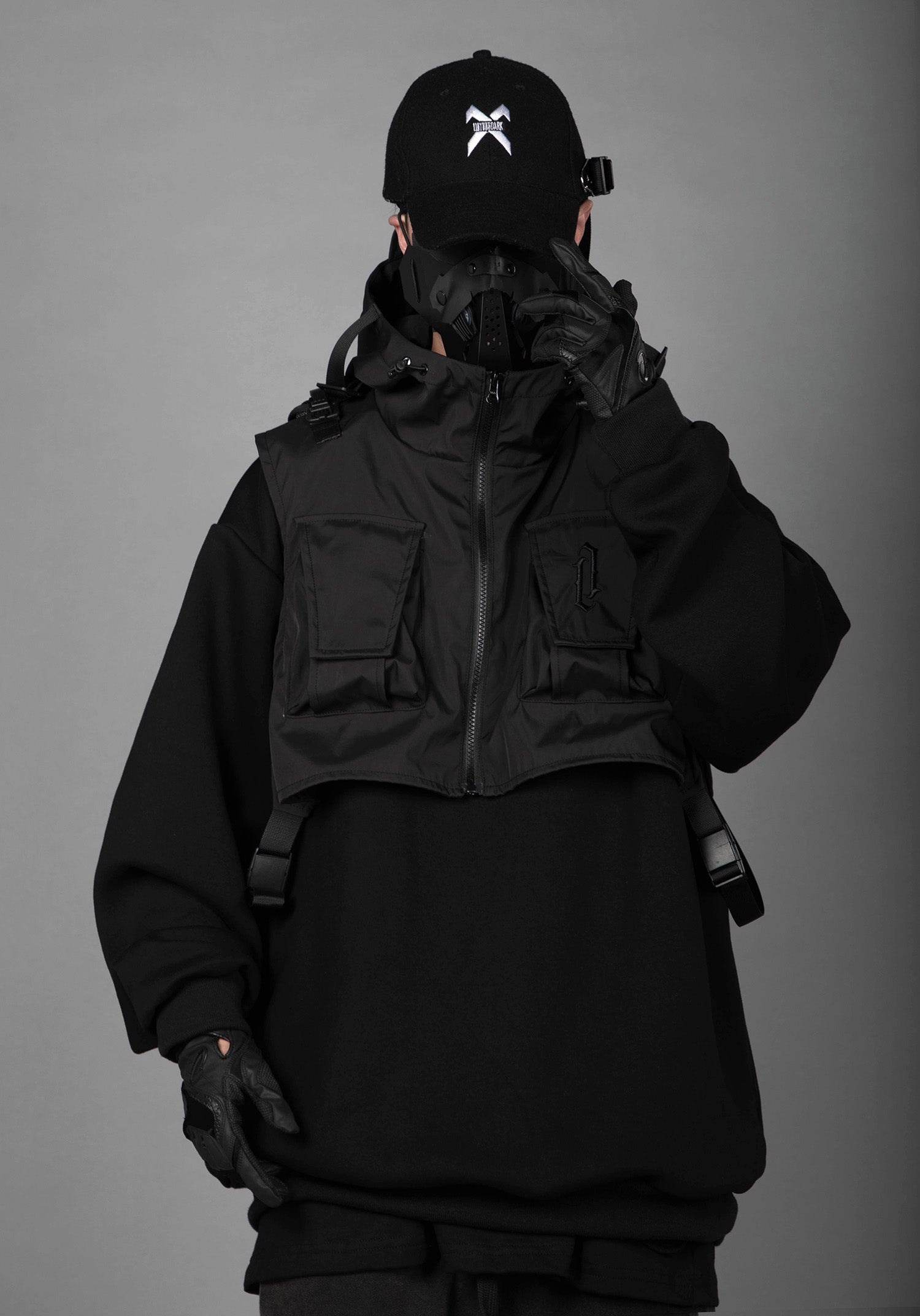 HiH34 Black Tech Guard Hoodie - Concordia Style Boutique