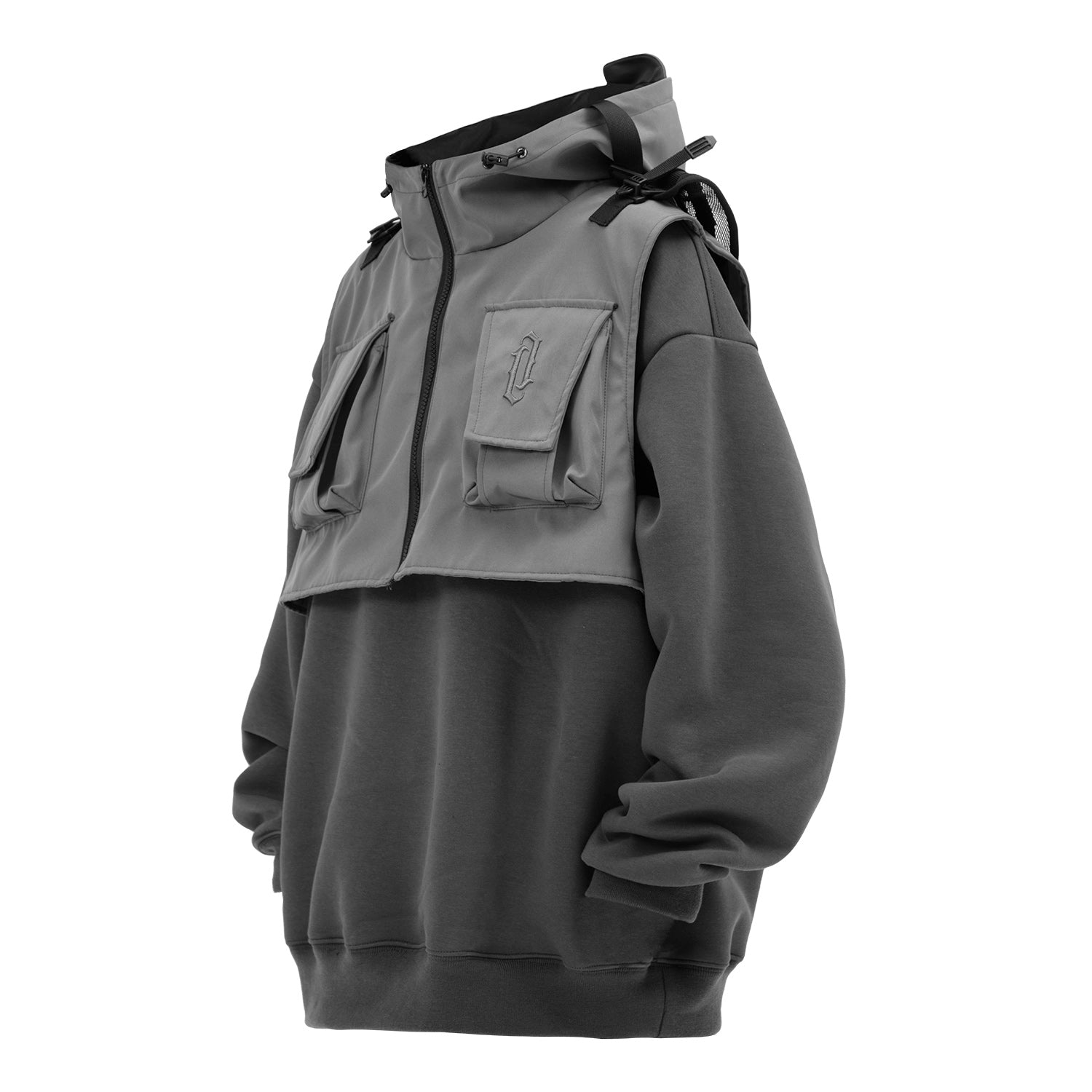 HiH34 Grey Tech Guard Hoodie - Concordia Style Boutique