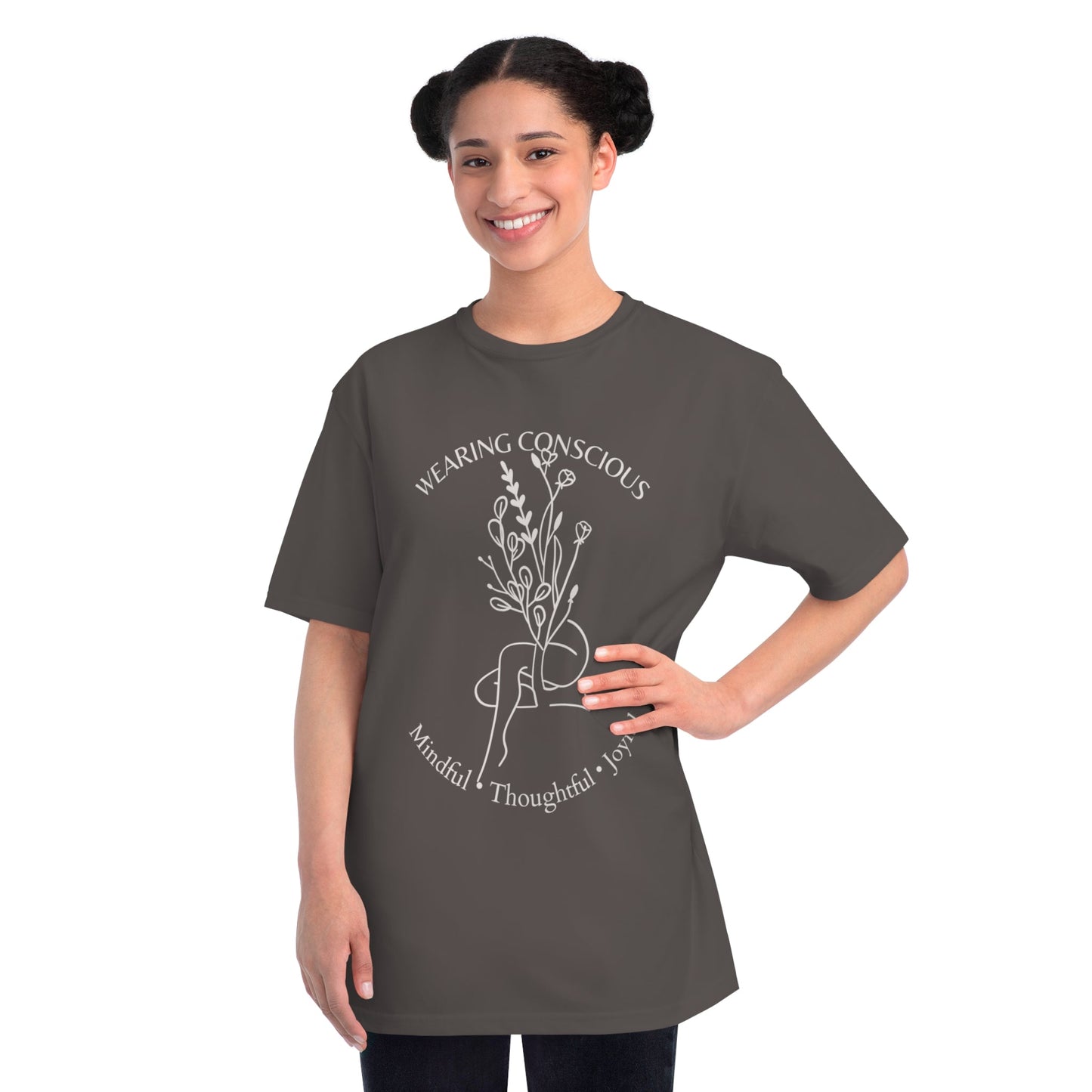 Mindful Thoughtful Joyful Organic Unisex T-Shirt