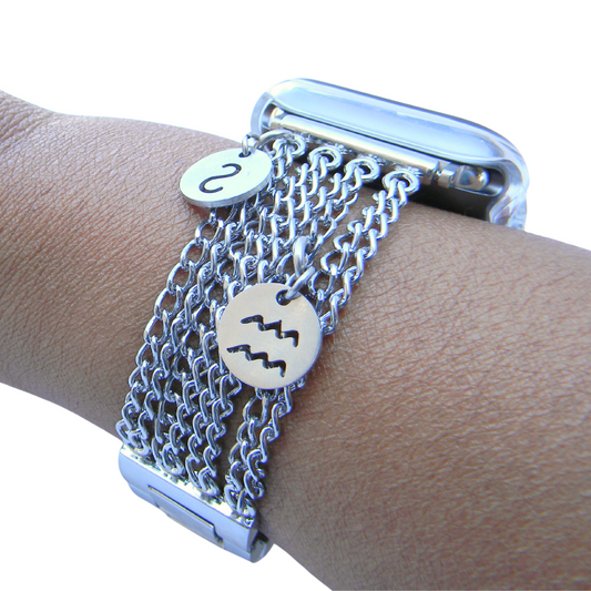 Stainless Steel - Chain Bracelet Band - Watchband for Apple