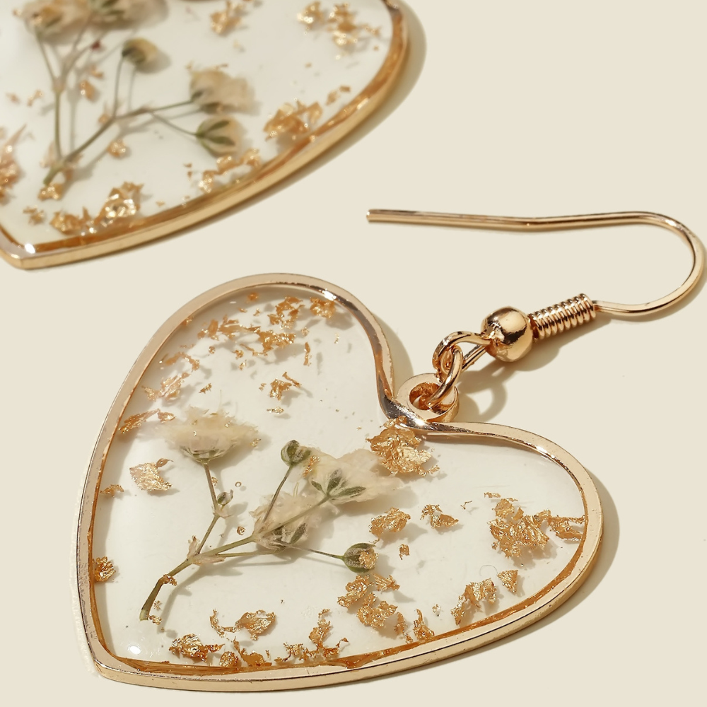 BLOSSOM HEART EARRINGS (PAIR) - Concordia Style Boutique