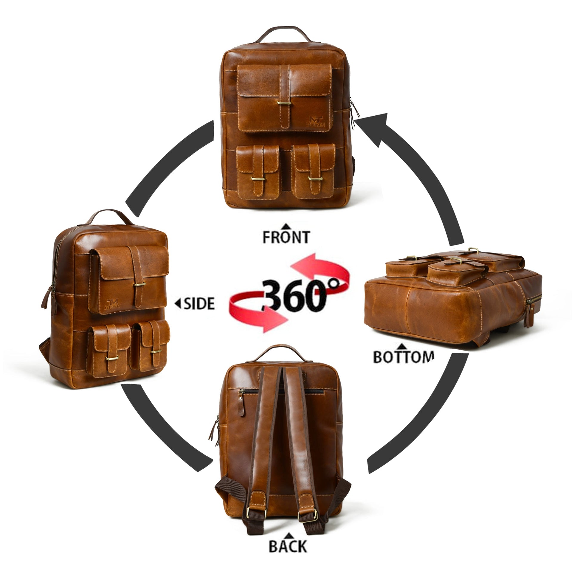 Tan Portland Laptop Backpack - Concordia Style Boutique