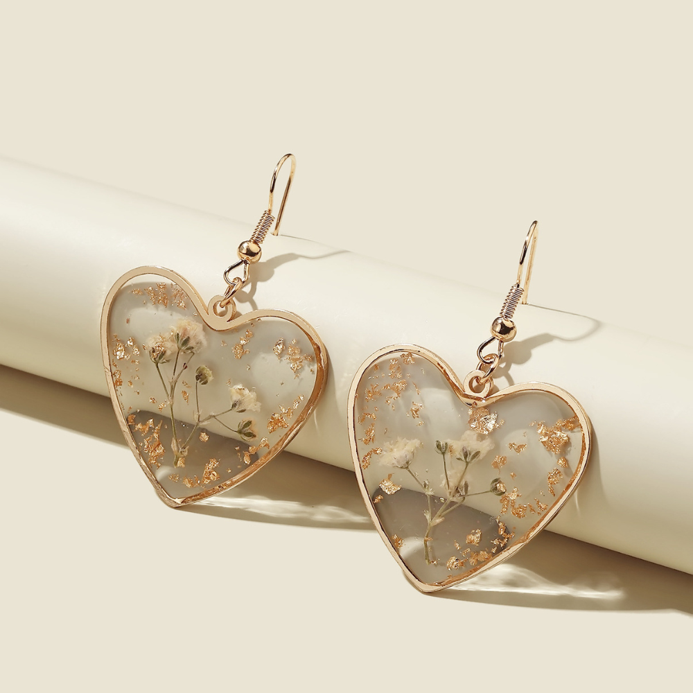 BLOSSOM HEART EARRINGS (PAIR) - Concordia Style Boutique