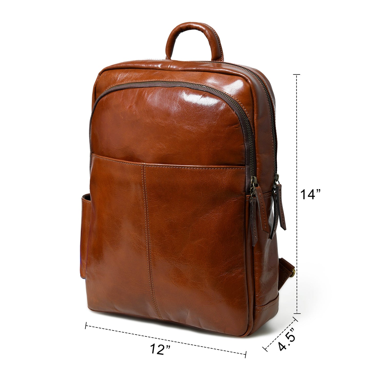 Luxury Italian Leather Backpack, Tan - Concordia Style Boutique