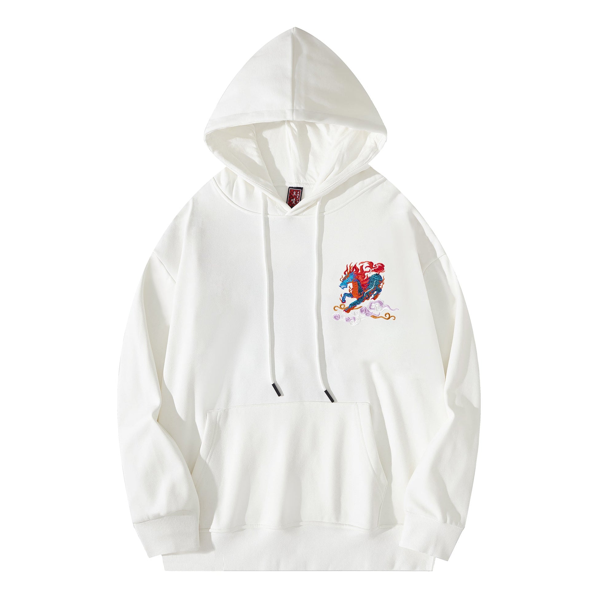 KH9240 Demon Horse Embroidery Hoodie - Concordia Style Boutique