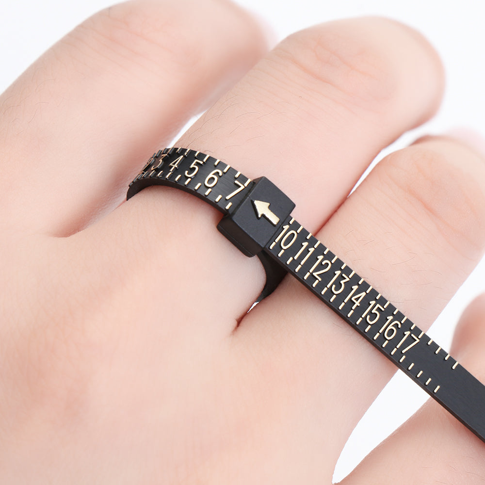 Standard Ring Measuring Ruler Finger Size Measuring Tape With Ring - Premium Standard Ring Measuring Ruler Finger Siz from Heyang - Just $7.99! Shop now at Concordia Style Boutique