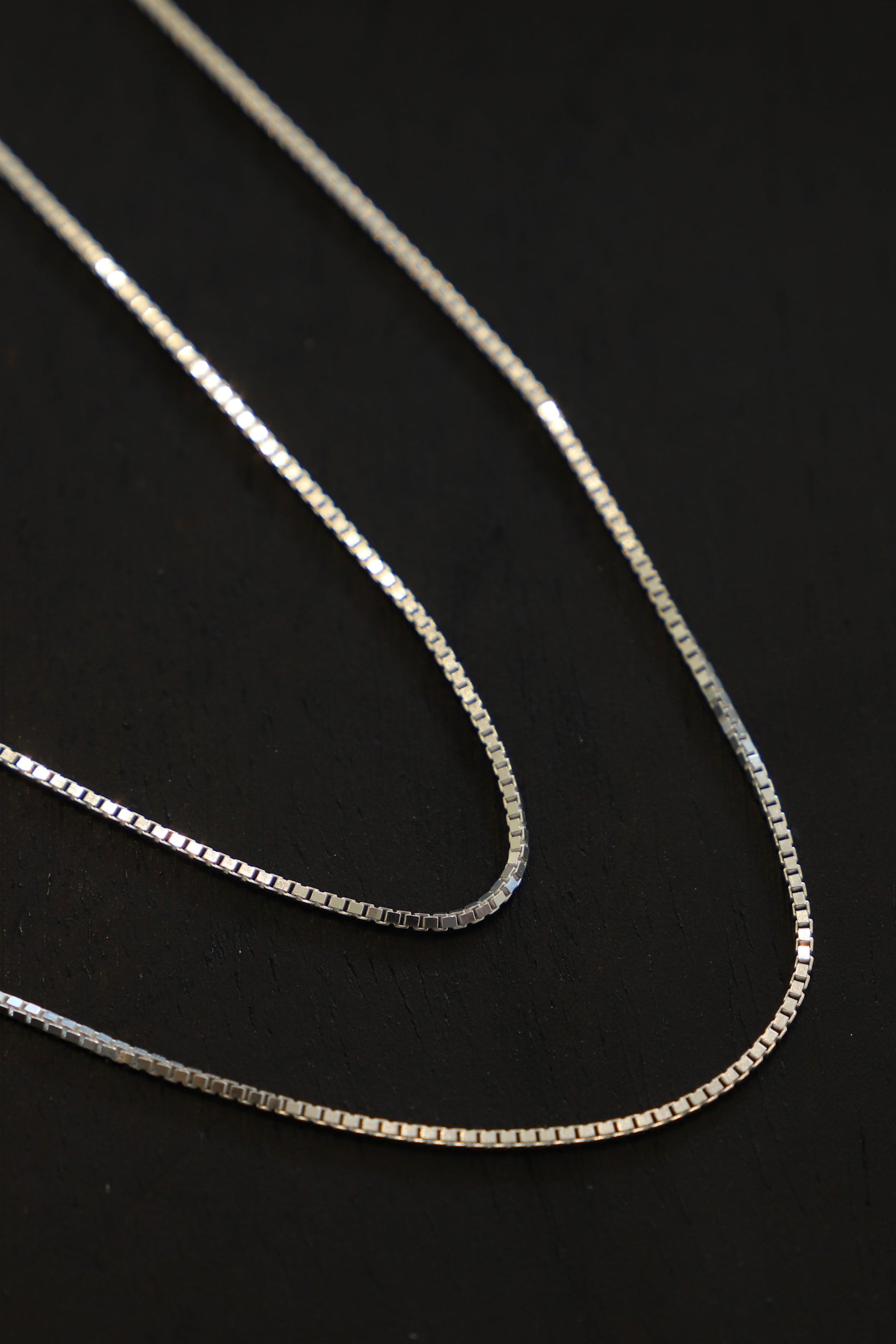 STERLING SILVER BOX CHAIN - Concordia Style Boutique