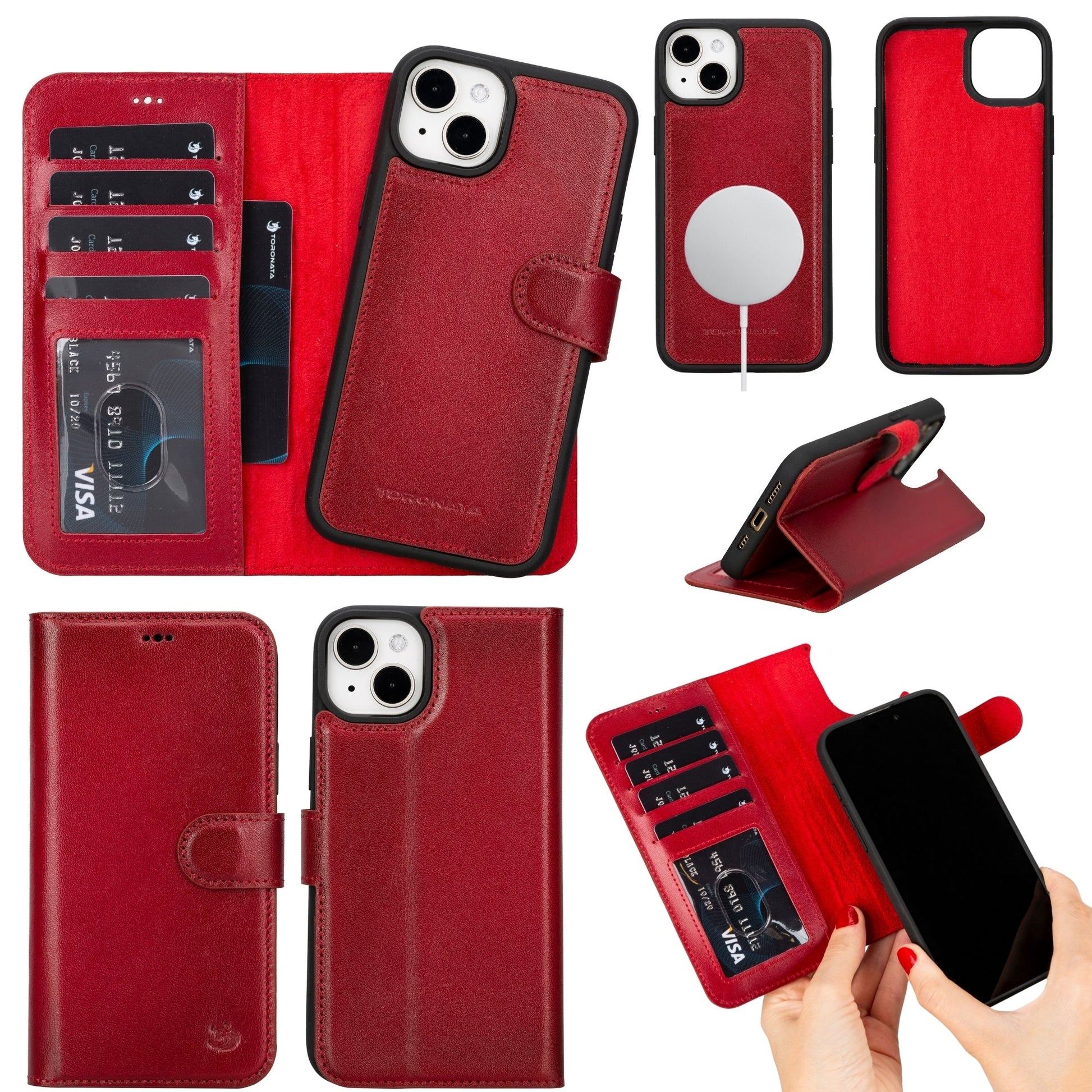 Casper Leather iPhone 14 Plus Wallet Case | MagSafe - Concordia Style Boutique