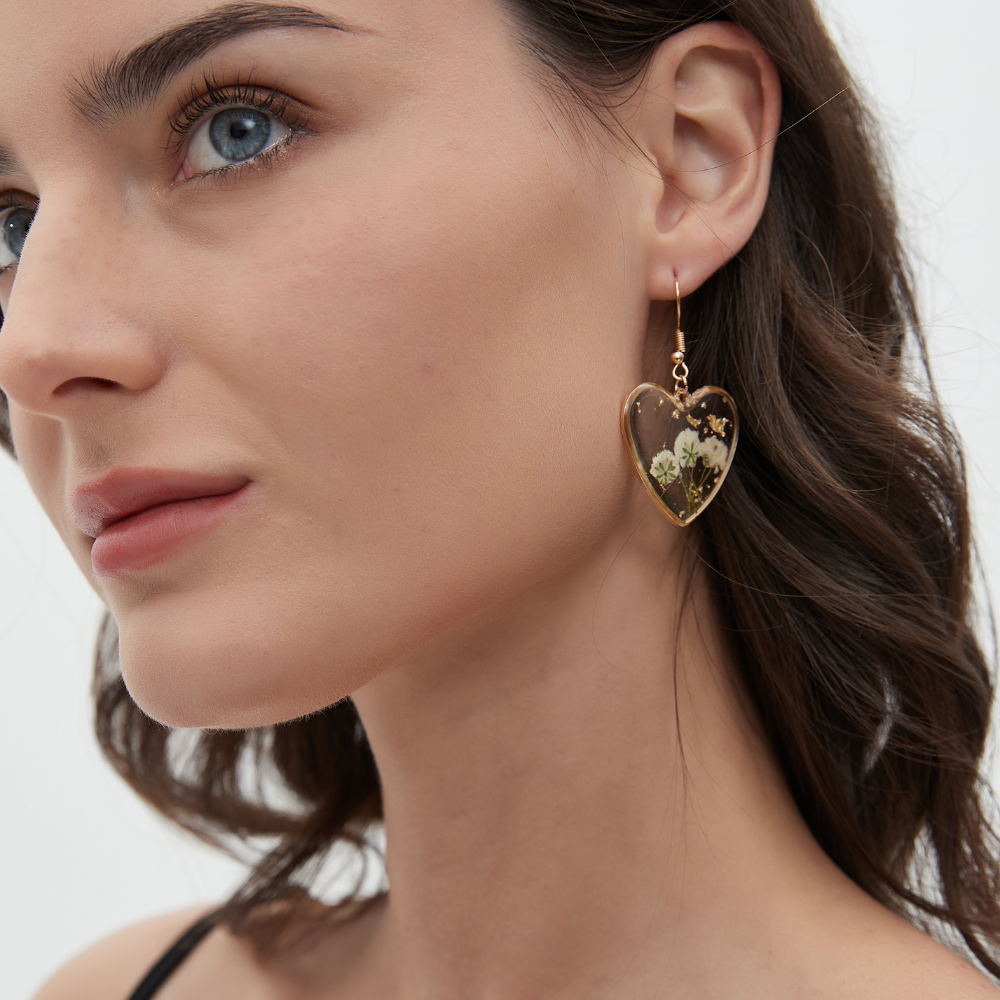 BLOSSOM HEART EARRINGS (PAIR) - Concordia Style Boutique