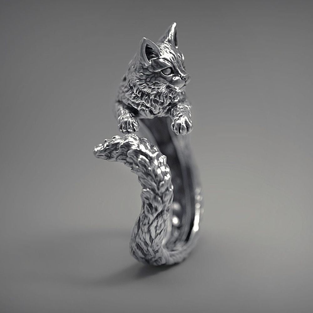 HUGGING FELINE RING (ADJUSTABLE) - Concordia Style Boutique