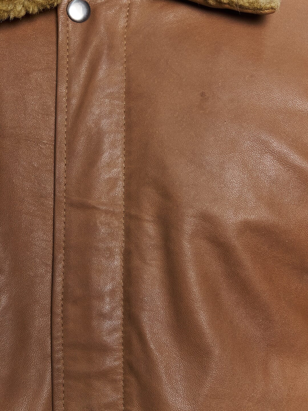 Brown Bomber Leather Jacket - Concordia Style Boutique
