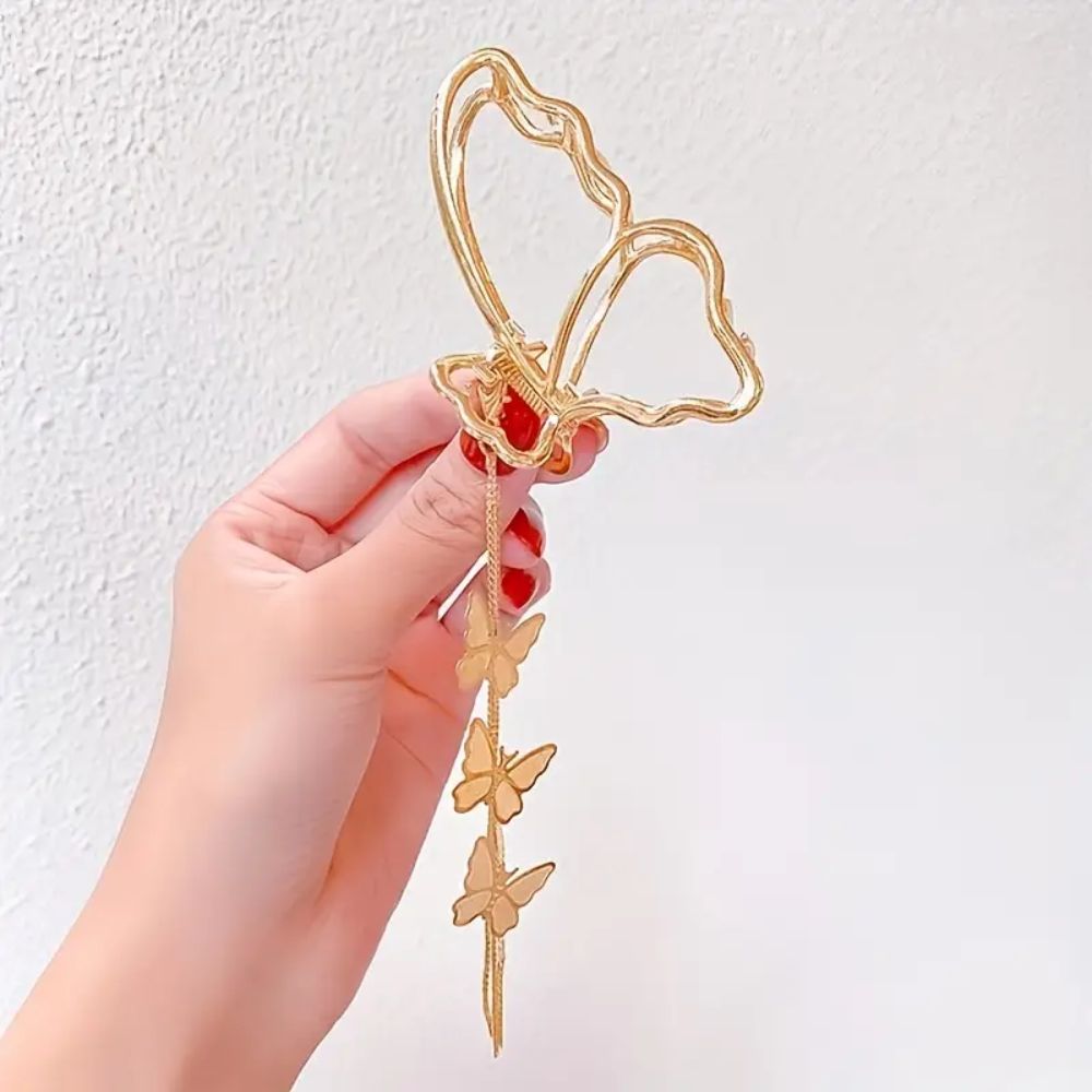 BUTTERFLY TASSEL HAIR CLIP - Concordia Style Boutique