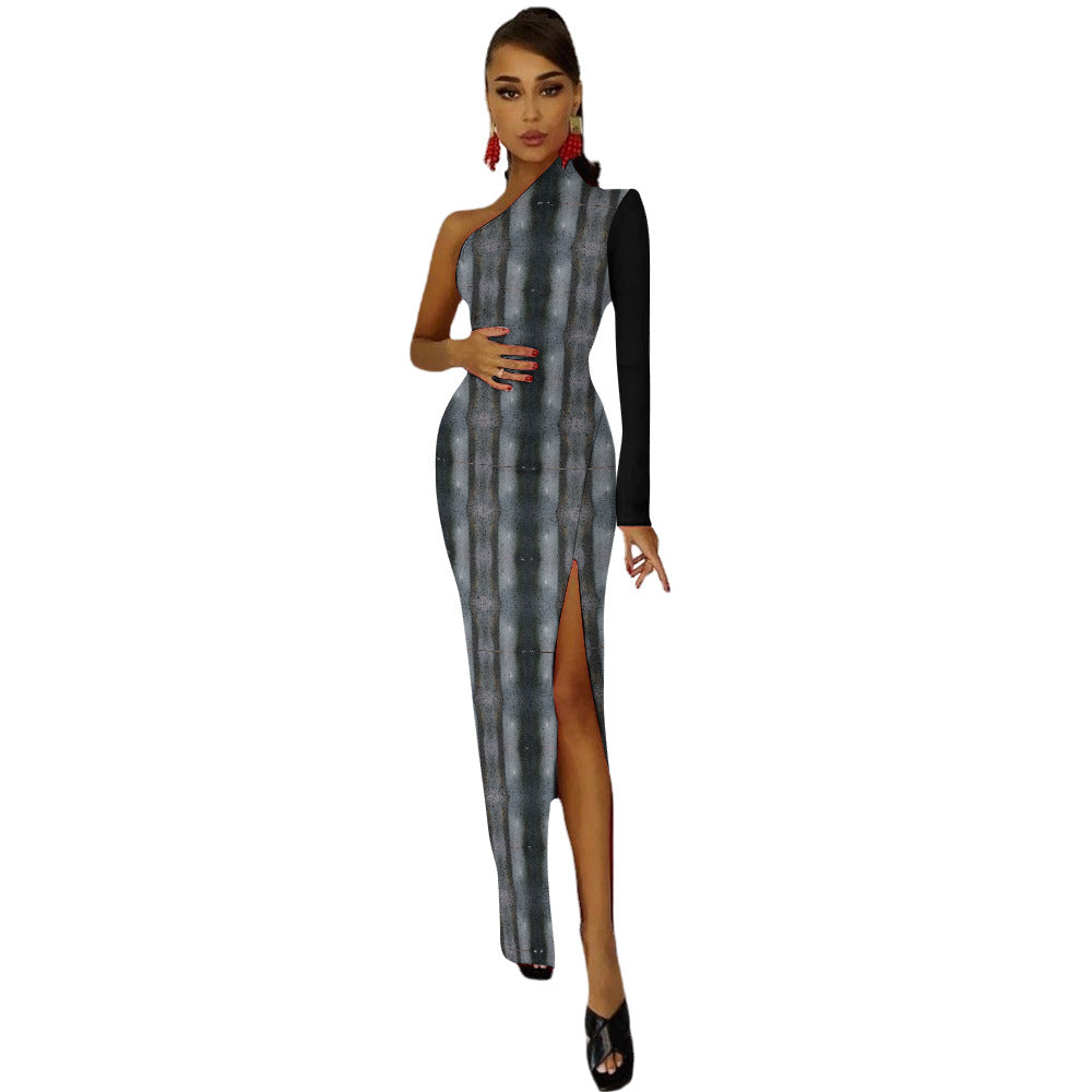 Half Sleeve Slit Dress - "The Alien" - Premium Half Sleeve Slit Dress from Concordia Style Boutique - Just $41.68! Shop now at Concordia Style Boutique