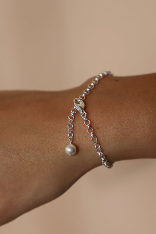 SILVER ROLO CHAIN BRACELET - Concordia Style Boutique