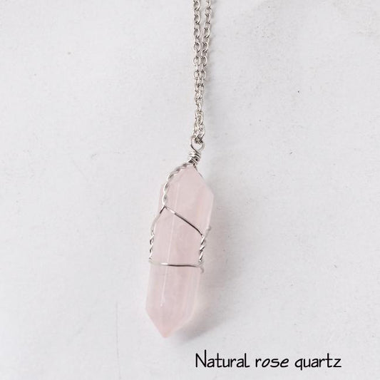 Artilady - Natural Quartz Pendant Necklace - Concordia Style Boutique