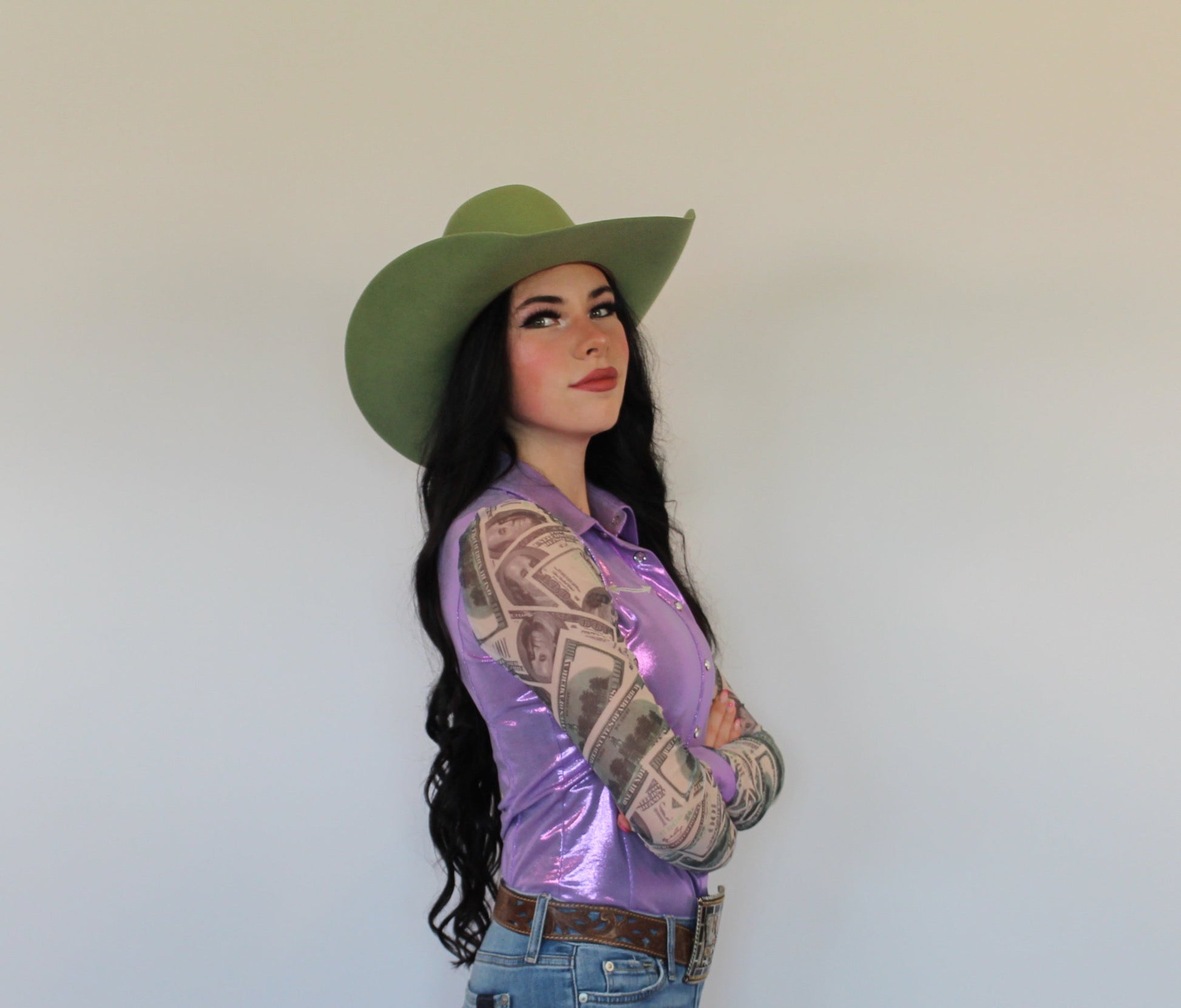 All In Pearl Snap Rodeo Shirt - Concordia Style Boutique