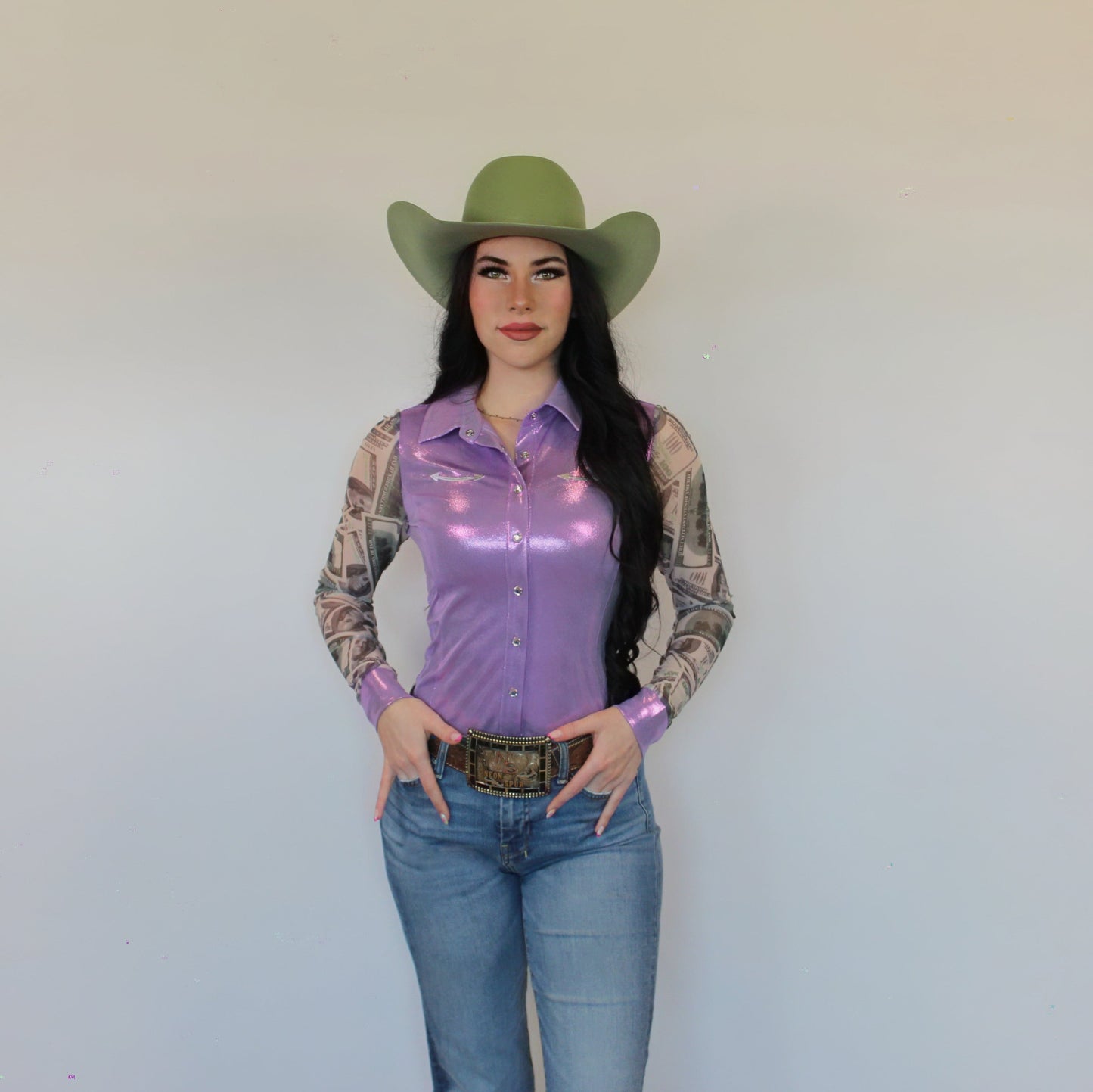 All In Pearl Snap Rodeo Shirt - Concordia Style Boutique