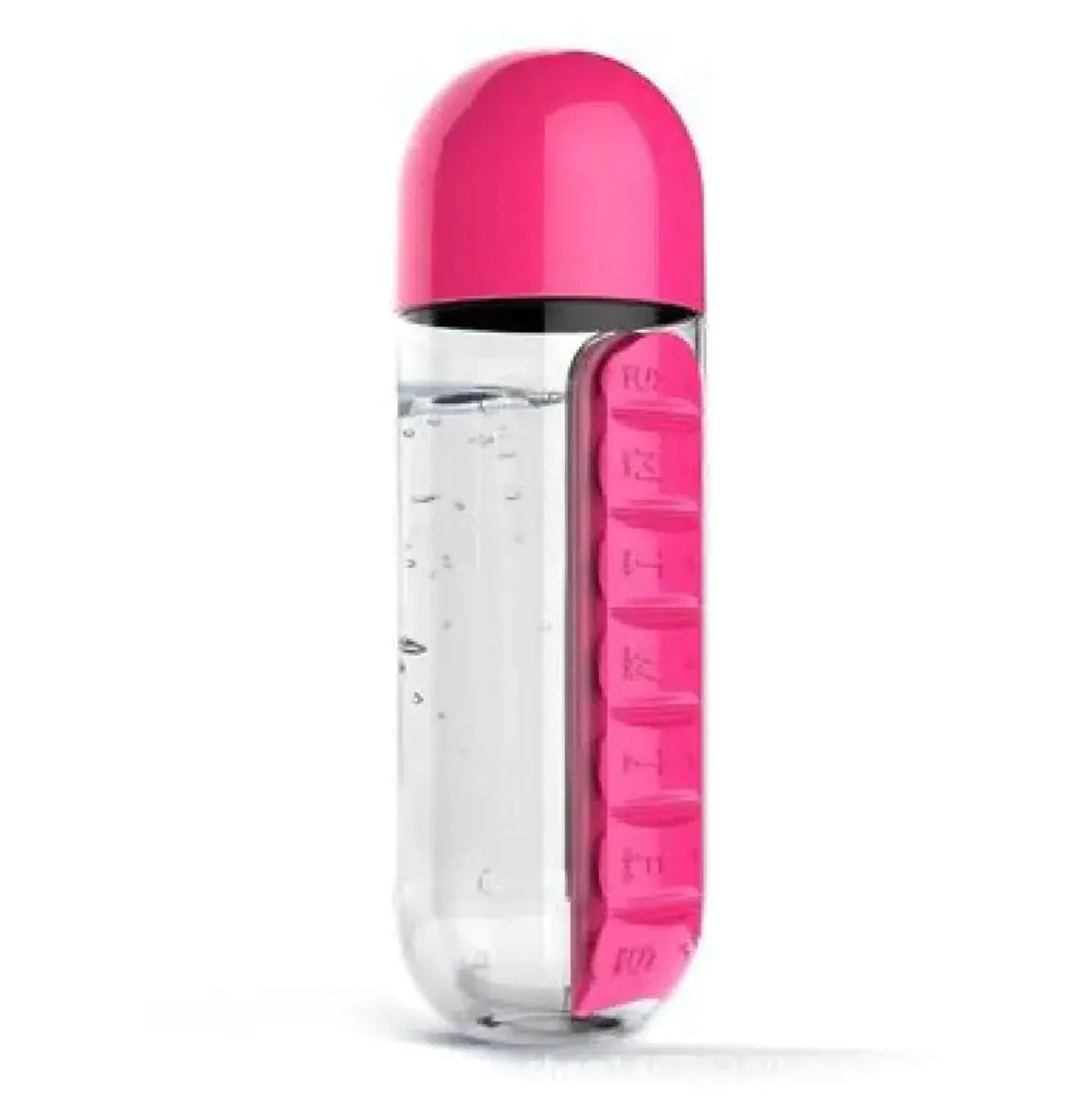 2-in-1 Medicine Bottle [Pill Organizer + Bottle] Cup included – 600 ml