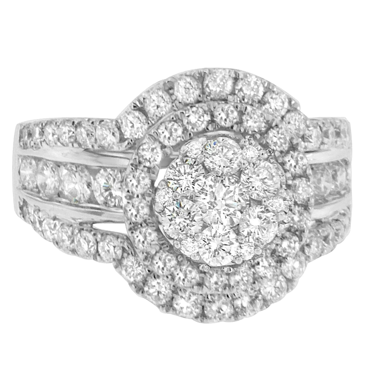 *SOLD OUT* 14k White Gold 2ct TDW Diamond Engagement Ring (H-I,SI2-I1) - Concordia Style Boutique