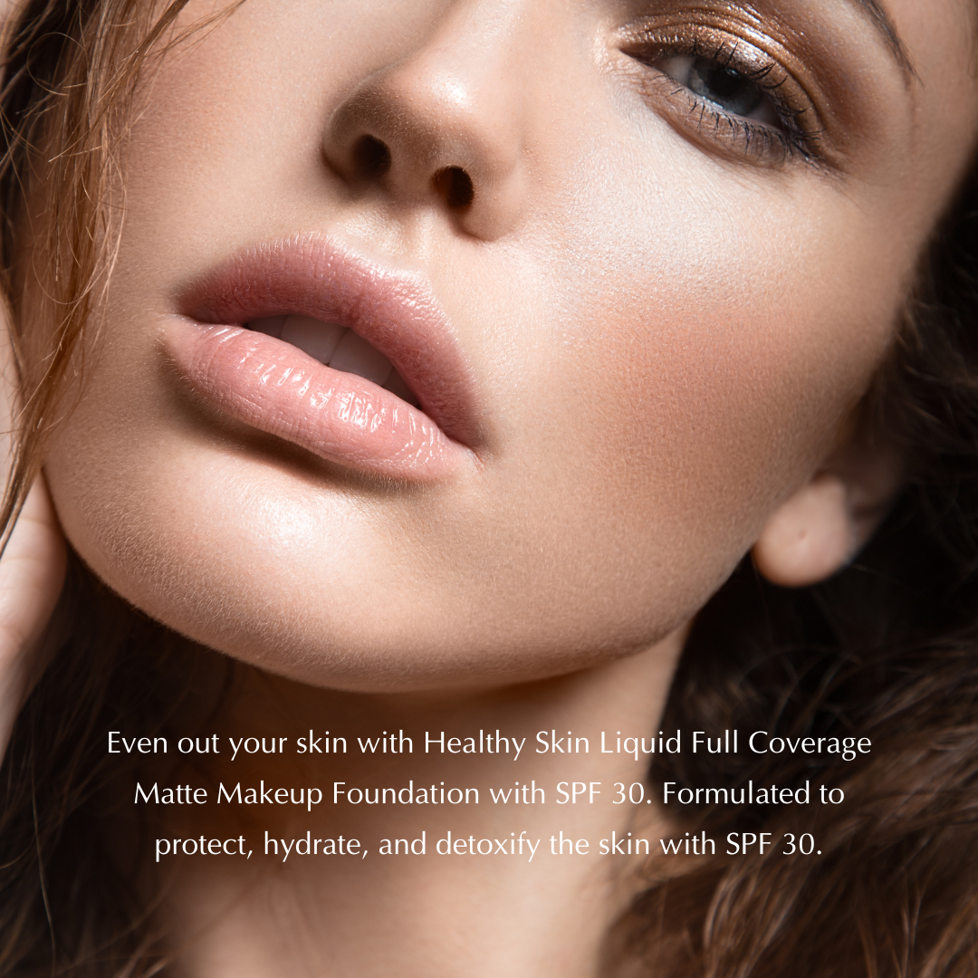 Healthy Skin Liquid Full Coverage Matte Makeup Foundation with SPF 30 - Concordia Style Boutique