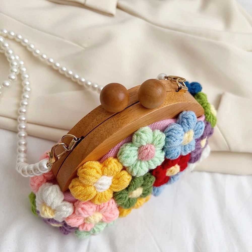 CROCHET FLOWER HANDBAG - Concordia Style Boutique