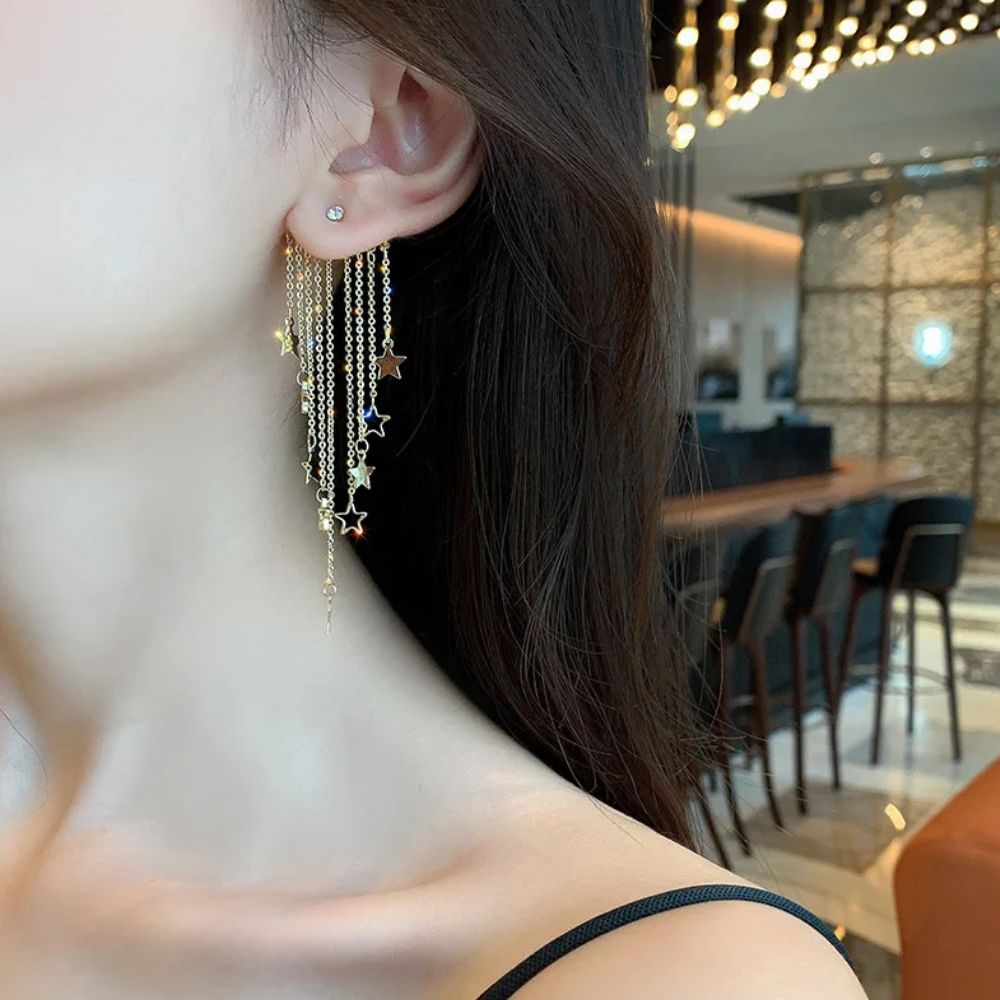 STAR TASSEL EARRINGS (PAIR) - Concordia Style Boutique