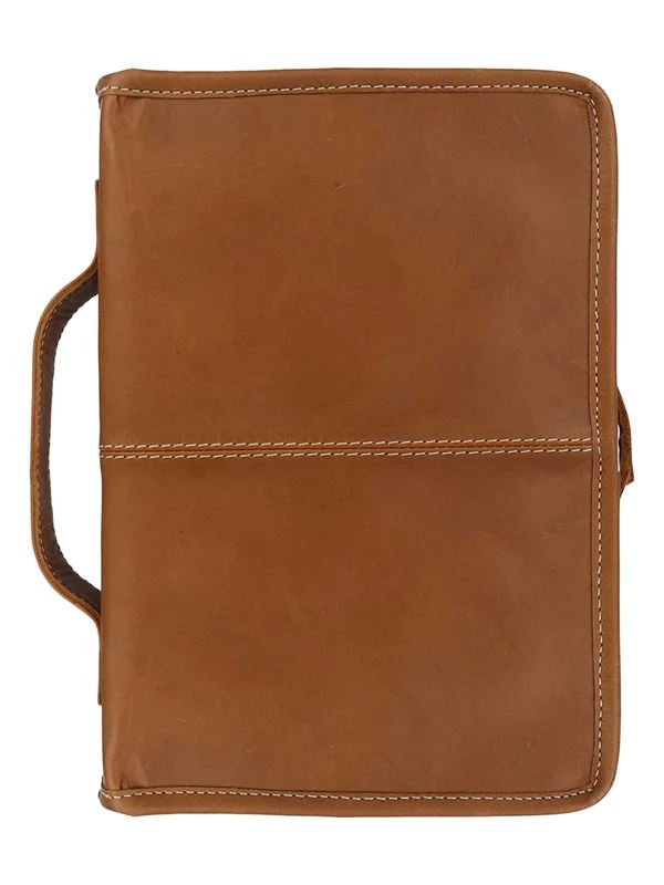 Classic Bible Leather Cover - Tan - Concordia Style Boutique