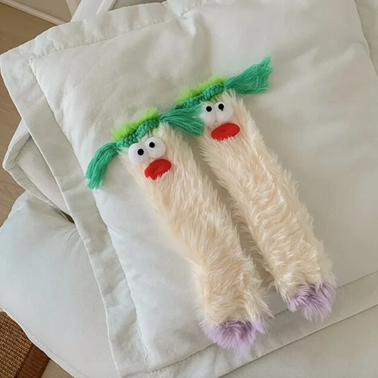 CARTOON FUZZY SOCKS - Concordia Style Boutique