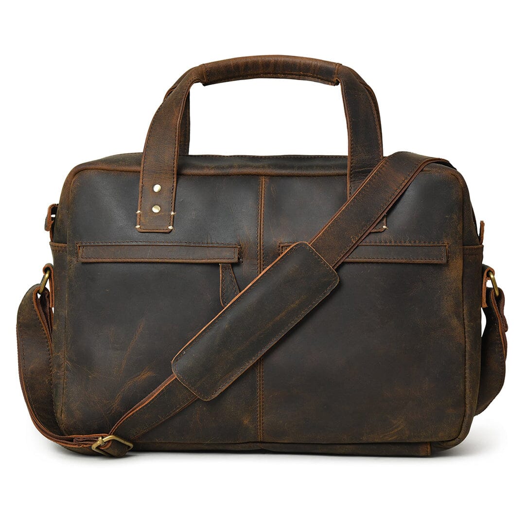 Perkins Buffalo Leather Office Briefcase - Concordia Style Boutique