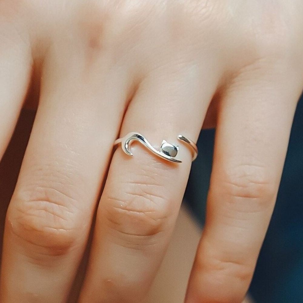 KITTY CAT RING (ADJUSTABLE) - Concordia Style Boutique