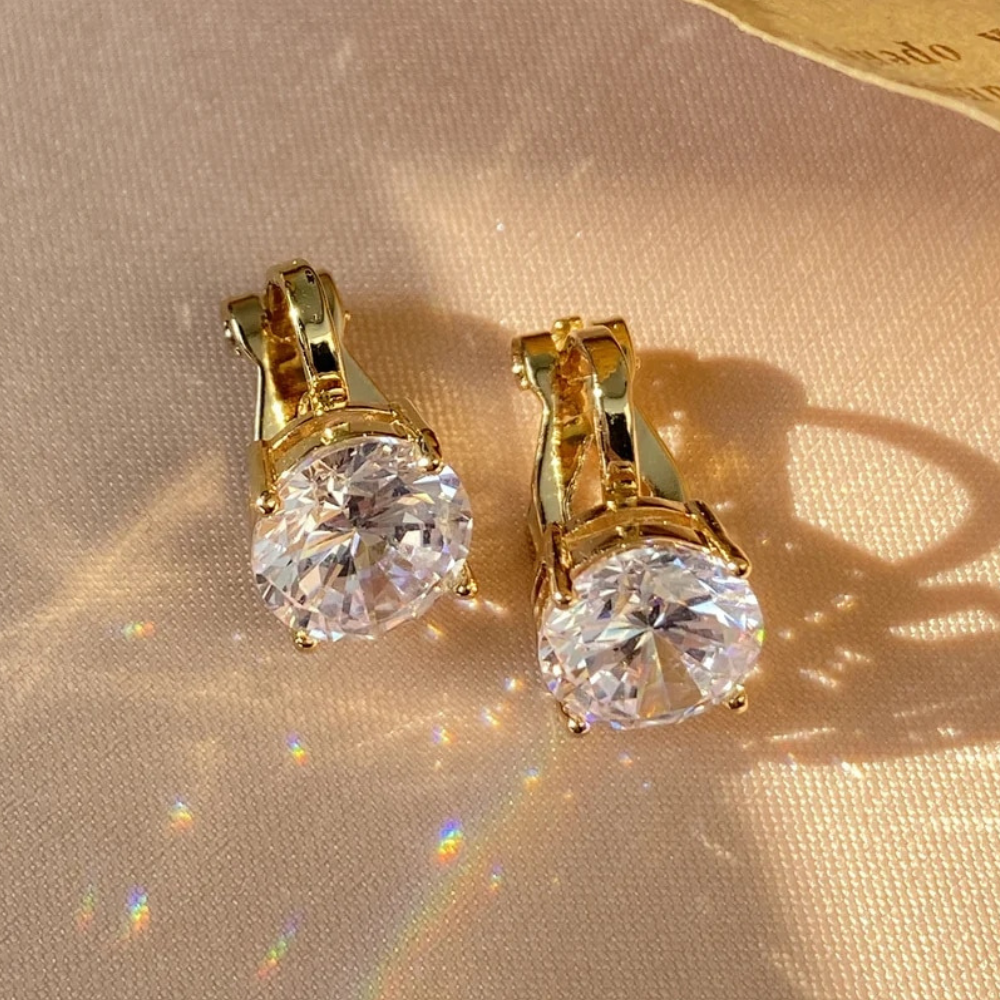 SOLITAIRE STUD EARRINGS (PAIR) - Concordia Style Boutique