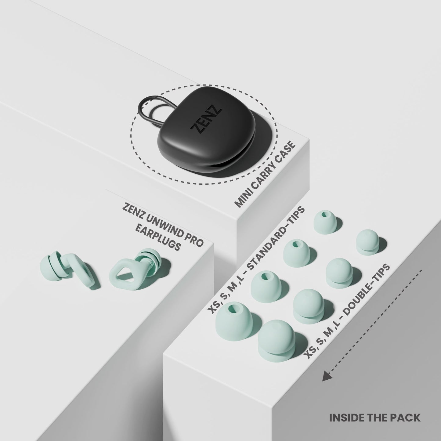 ZENZ - Unwind Pro Earplugs - Dew Mint