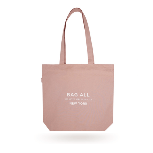 New York City Tote with Zipper and Inside Pocket, Pink/Blush - Concordia Style Boutique