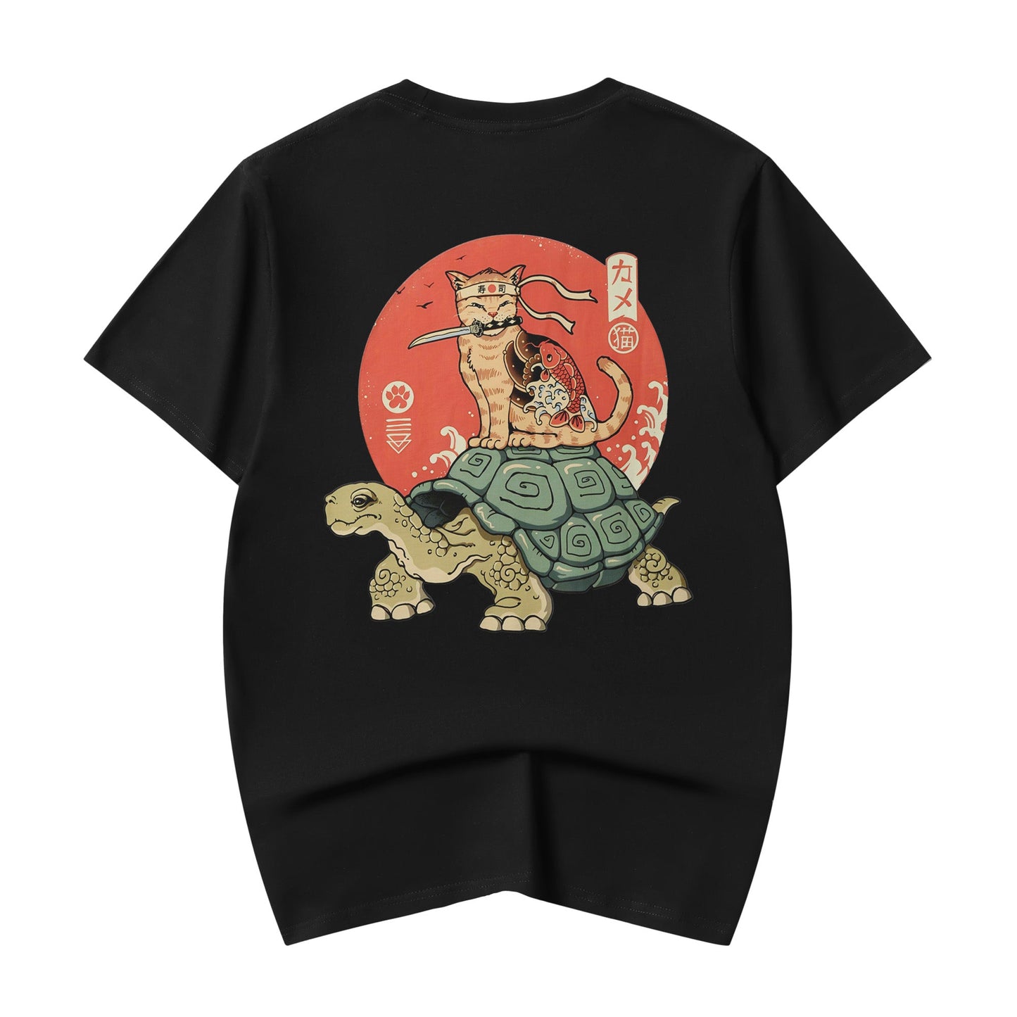 YeT018 Tortoise x Samurai Cat Tee