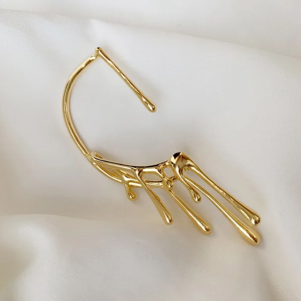 GOLD LAVA EAR CUFF - Concordia Style Boutique