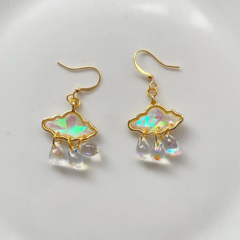 RAIN CLOUD EARRINGS (PAIR) - Concordia Style Boutique