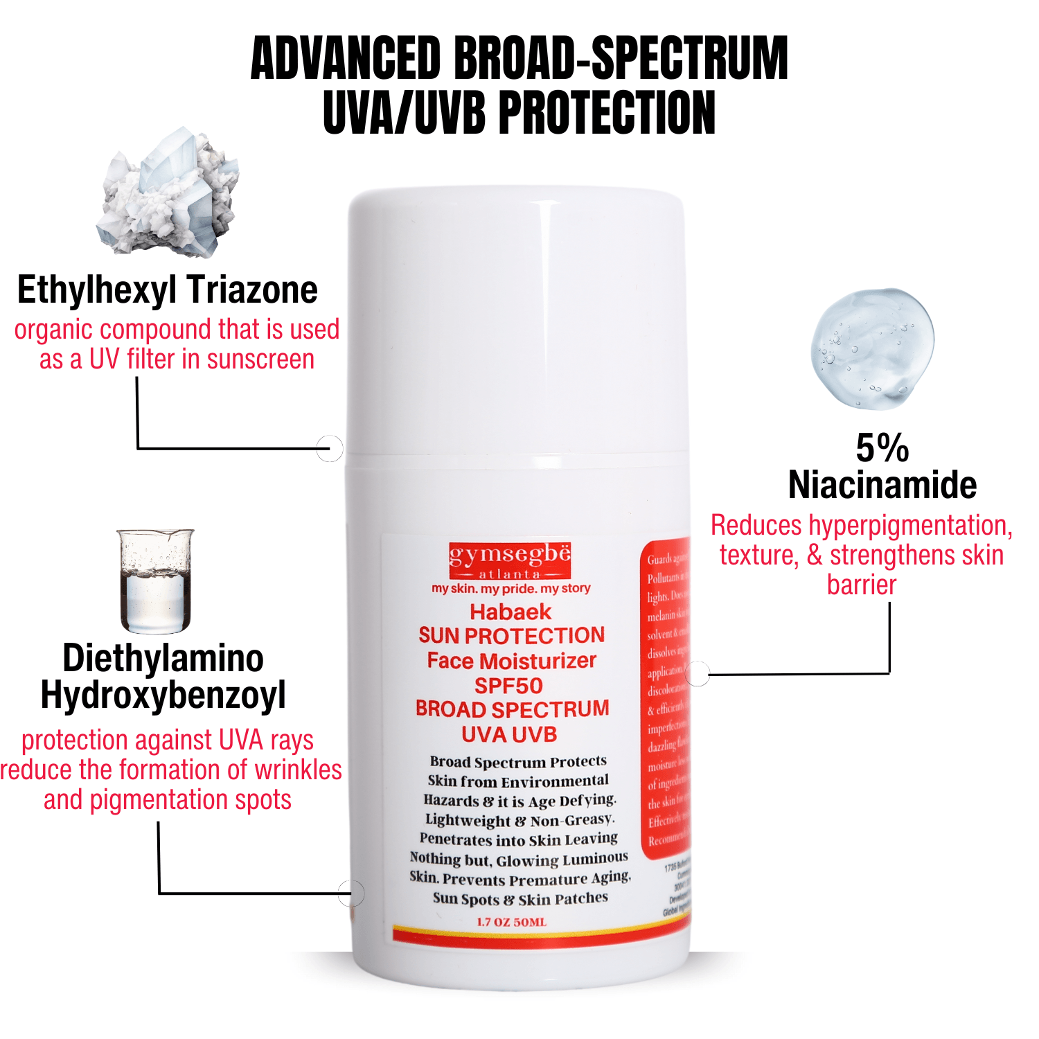 Habaek Sun Protection Face Moisturizer SPF50 - Concordia Style Boutique